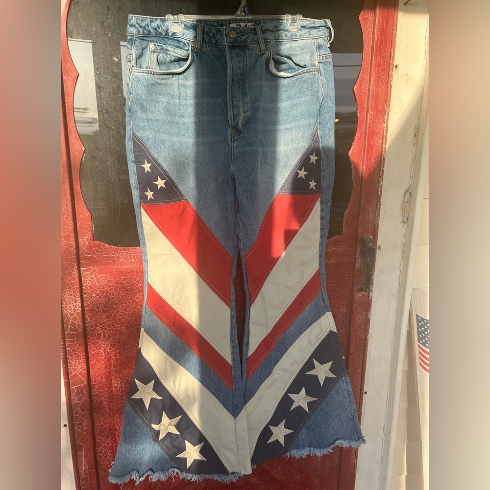 Like new… worn and washed once… Free People denim.